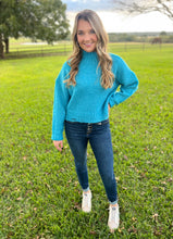 Load image into Gallery viewer, Blue Woven Sweater
