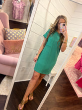 Load image into Gallery viewer, Kelly Green Ribbed Dress
