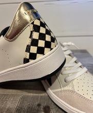 Load image into Gallery viewer, Gillian Black &amp; White Checkered Sneaker
