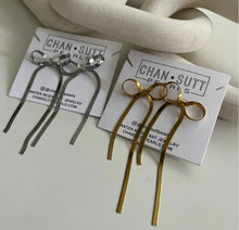 Load image into Gallery viewer, Large Bow Earrings
