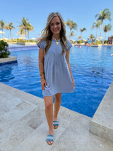 Load image into Gallery viewer, Dusty Blue Basic Dress

