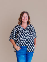 Load image into Gallery viewer, Black Arch Oversized Top
