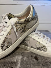 Load image into Gallery viewer, Kate Gold Snakeskin Sneaker
