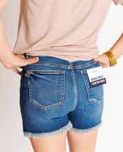 Load image into Gallery viewer, Dark Wash Judy Blue Distressed Shorts
