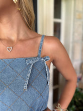 Load image into Gallery viewer, Denim Bow Tie Dress

