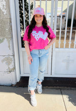 Load image into Gallery viewer, Candy Kisses Pink Heart Tee
