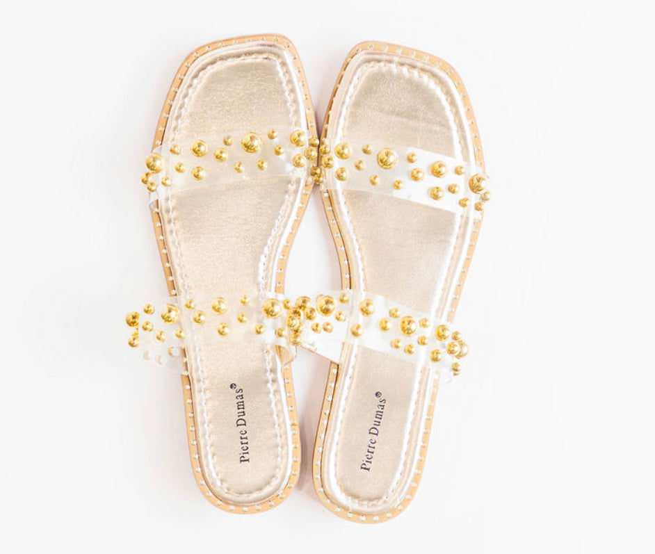 Gold Pearl Sandals