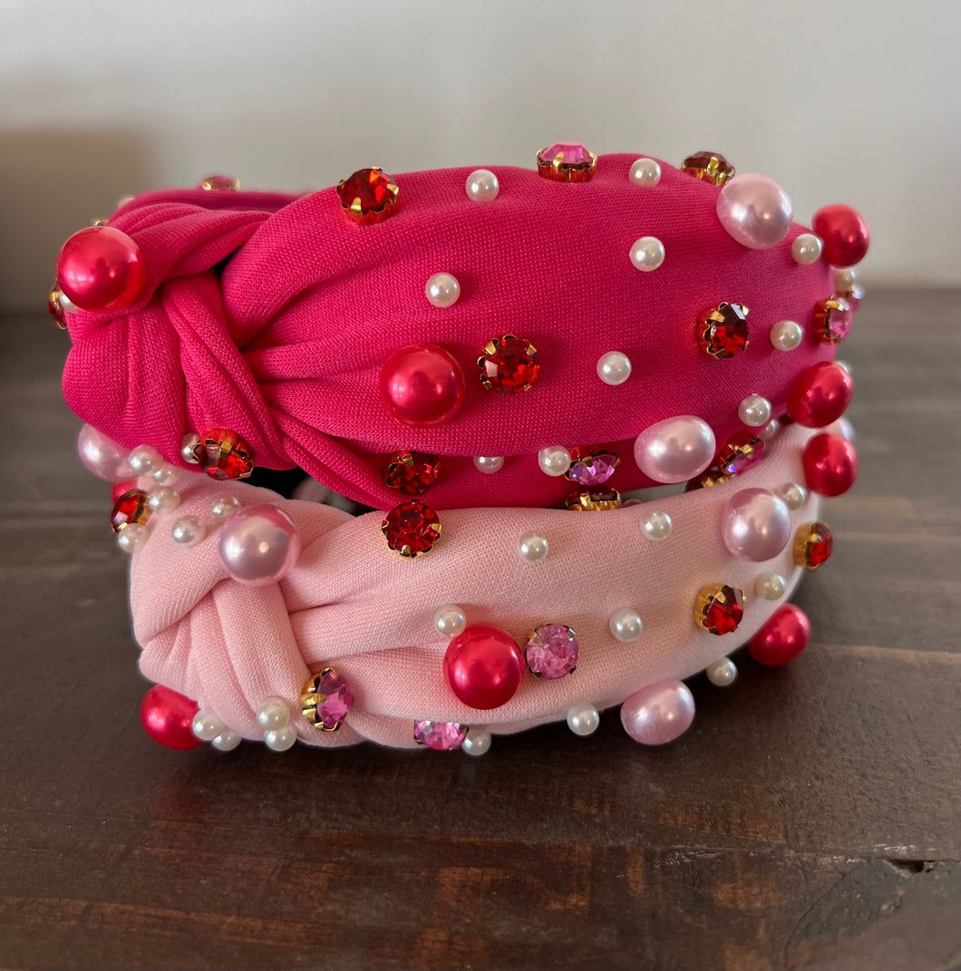 Valentines Pearl Headband
