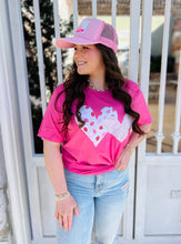 Load image into Gallery viewer, Candy Kisses Pink Heart Tee
