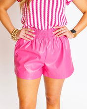 Load image into Gallery viewer, Hot Pink Leather Shorts
