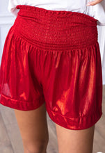 Load image into Gallery viewer, Red Glitter Shorts
