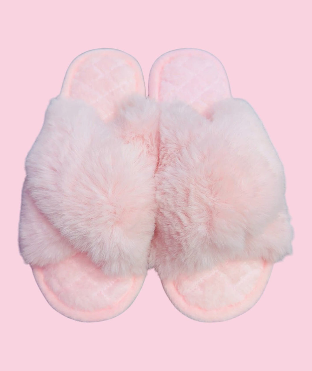 Pink Fuzzy Cozy Slippers