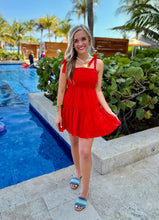 Load image into Gallery viewer, Red Bow Tie Dress
