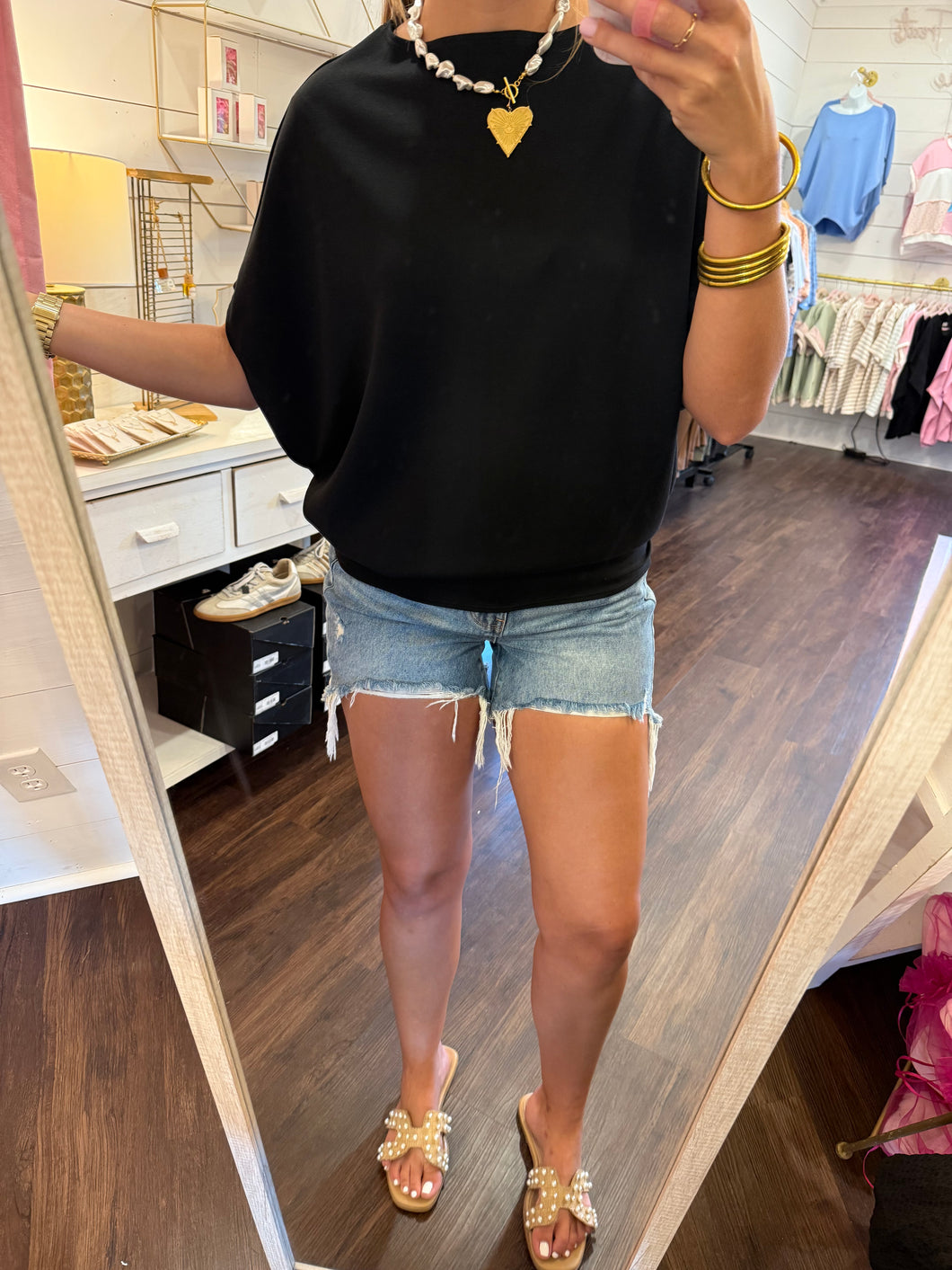 Black Everyday Stylish Top