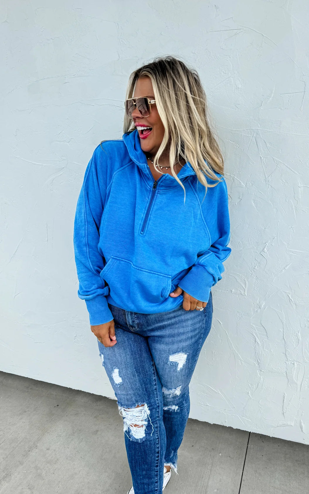 Blue Easy Pullover